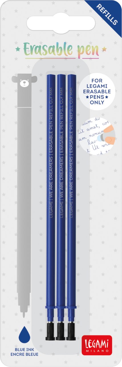 Legami Ersatzmine für löschbaren Gelstift Blau Blau