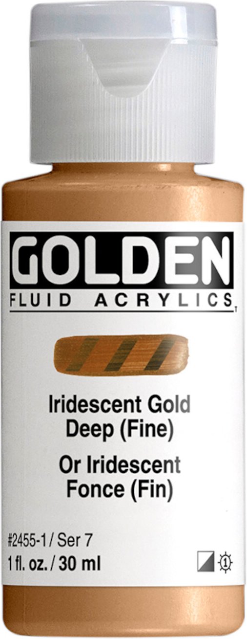 Golden Fluid Acrylfarbe Tiefgold