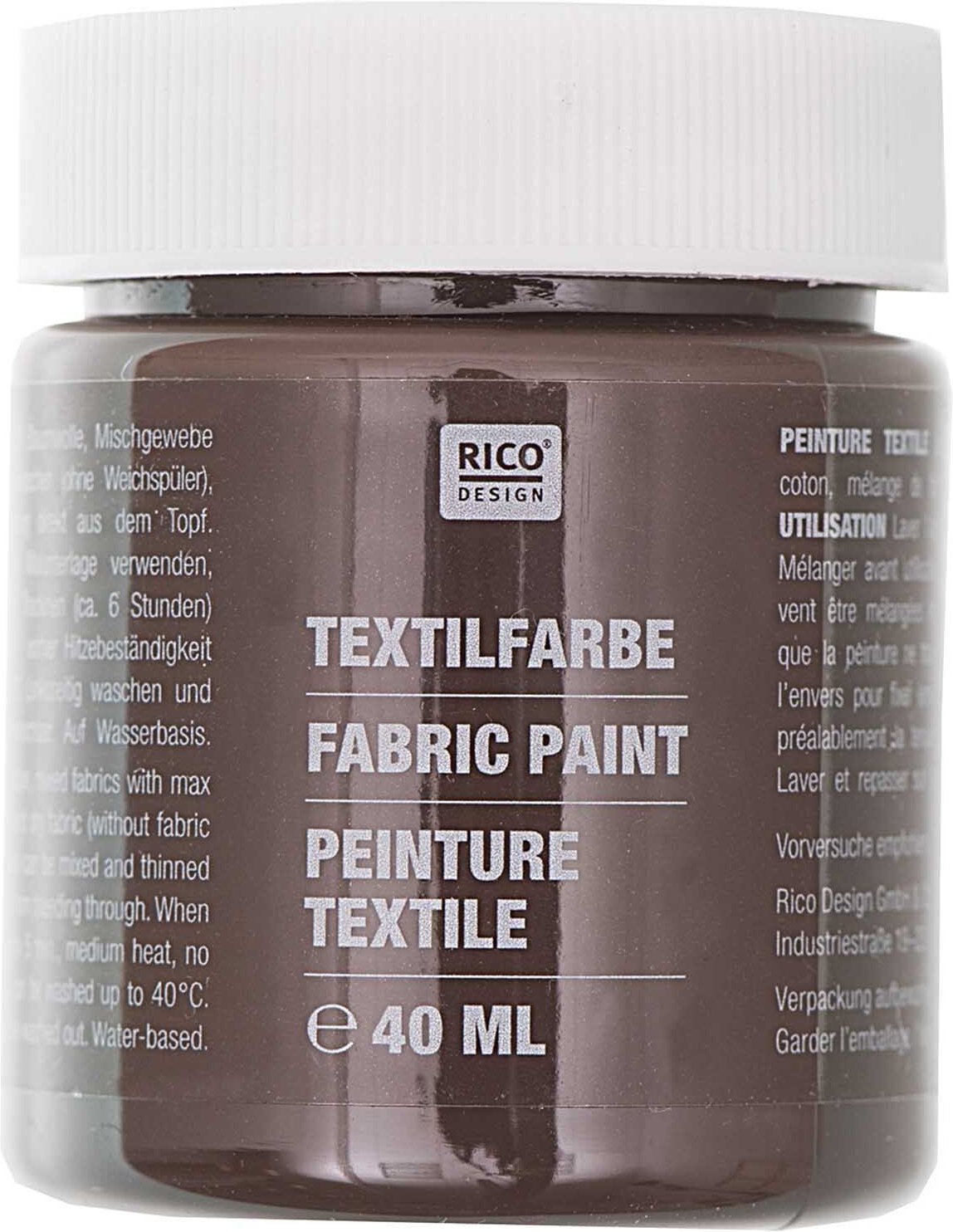 Rico Design Textilfarbe Dunkelbraun