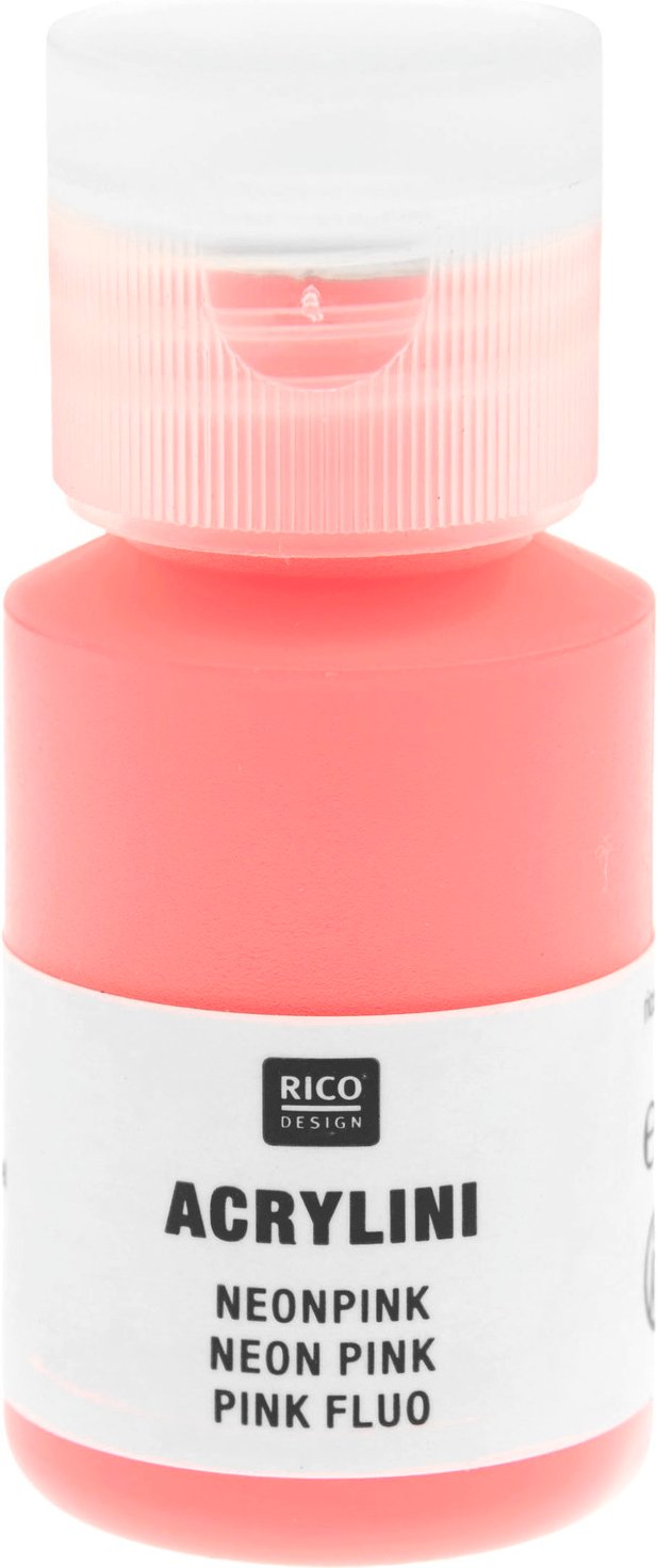 Rico Design Acrylini Acrylfarbe Neonpink