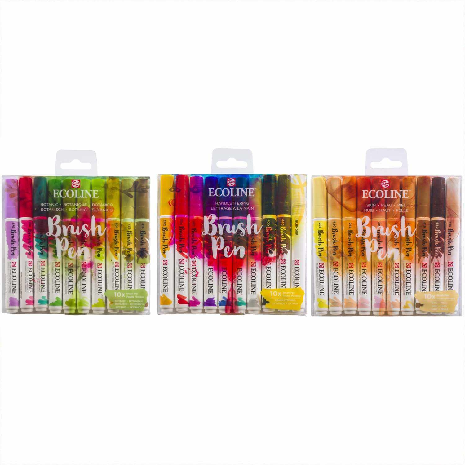 ECOLINE Brush Pen Set 10 Stück Grau