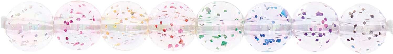 Rico Design itoshii Glitzerperlen Regenbogen holografisch