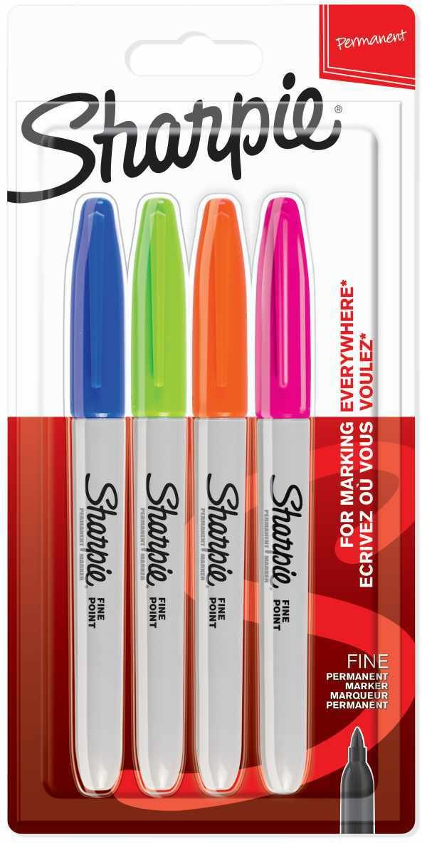 Permanentmarker fein Fun Farben 4 Stück