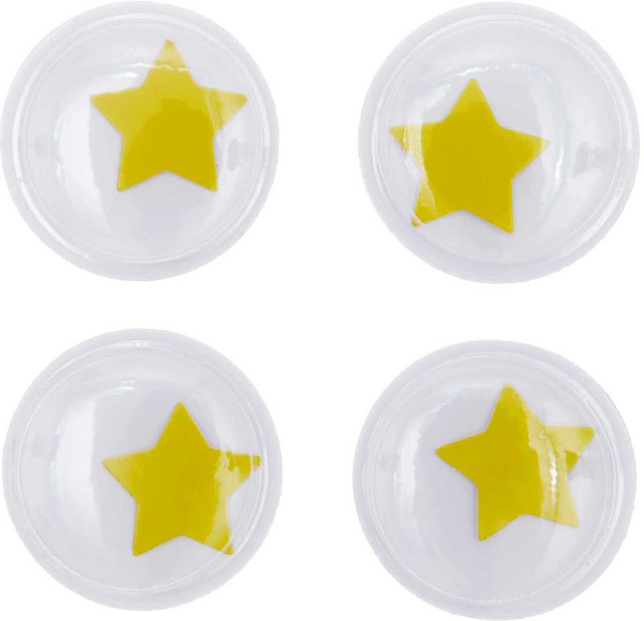 Wackelaugen Sterne 35mm 4 Stück