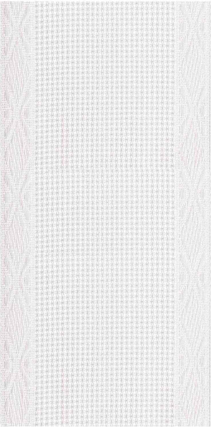 Rico Design Aidaband weiß mit Rand 6 Stiche/cm 7cm