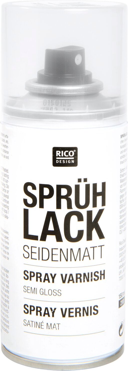 Rico Design Sprühlack seidenmatt 150ml Transparent Seidenmatt