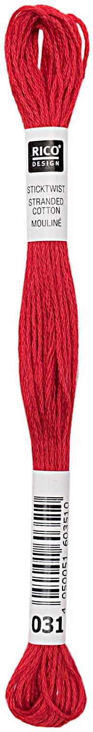 Rico Design Sticktwist 8m 031 Brilliantrot