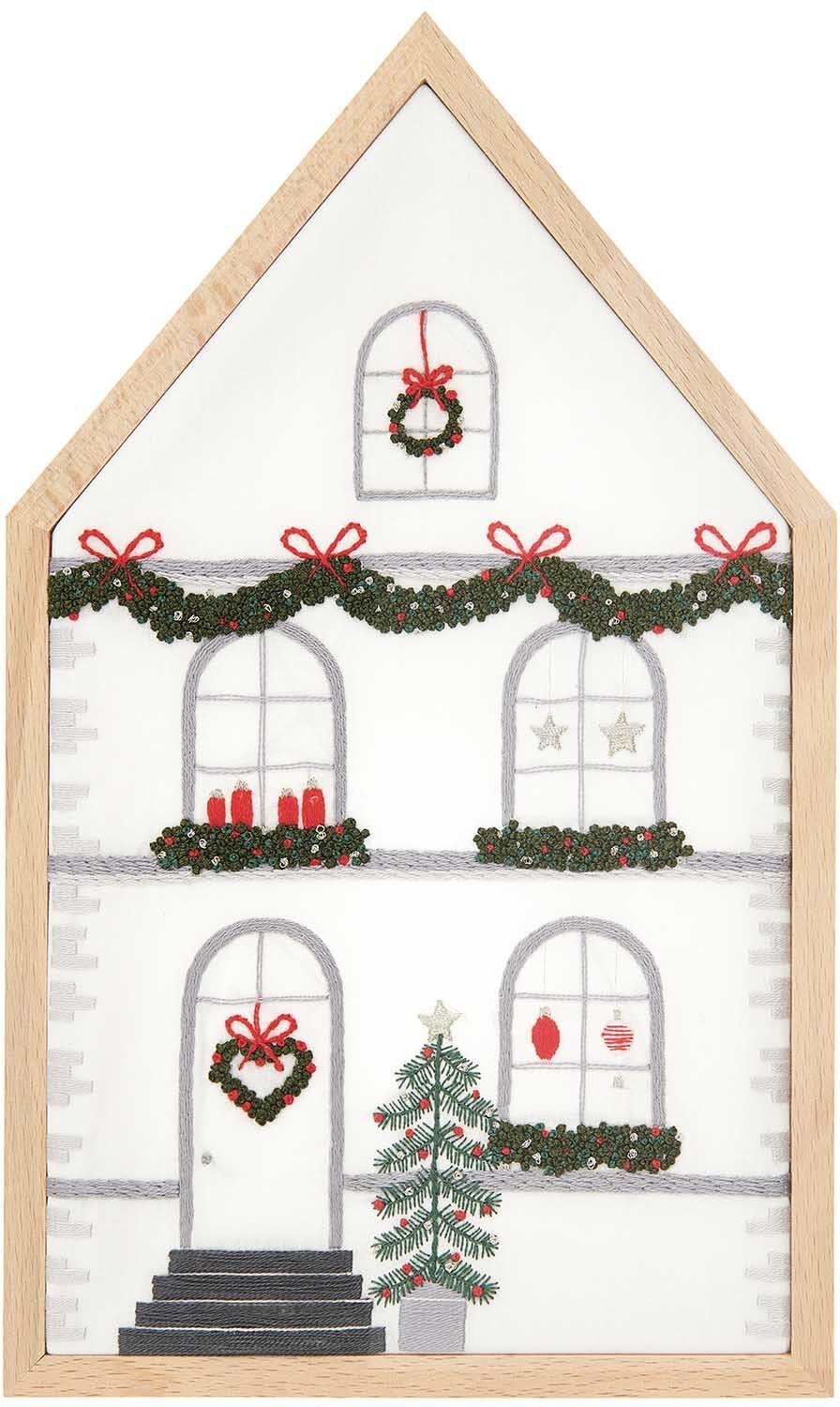 Rico Design Stickpackung Haus groß vorgezeichnet 16x27cm