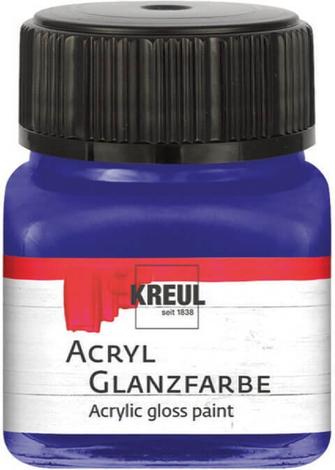KREUL Acryl Glanzfarbe 20ml Dunkelblau