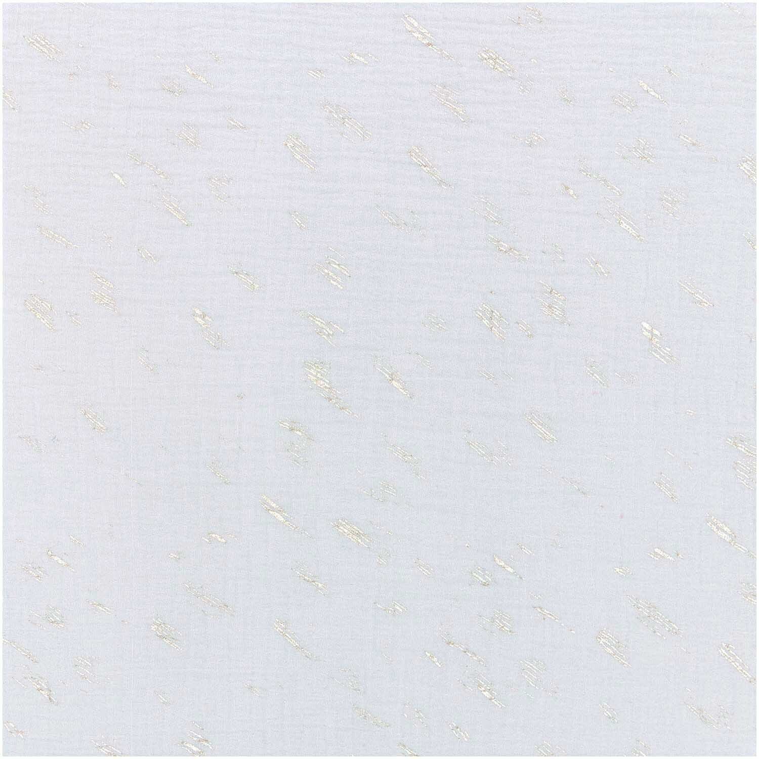 Rico Design Meterware Krinkelmusselin hellgrau Hot Foil