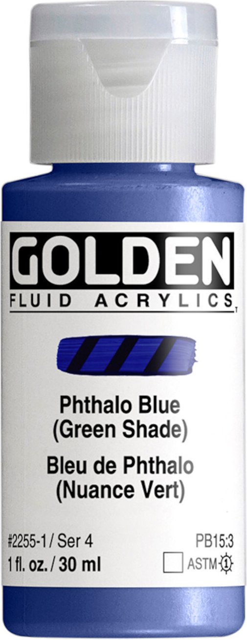 Golden Fluid Acrylfarbe Phthaloblau
