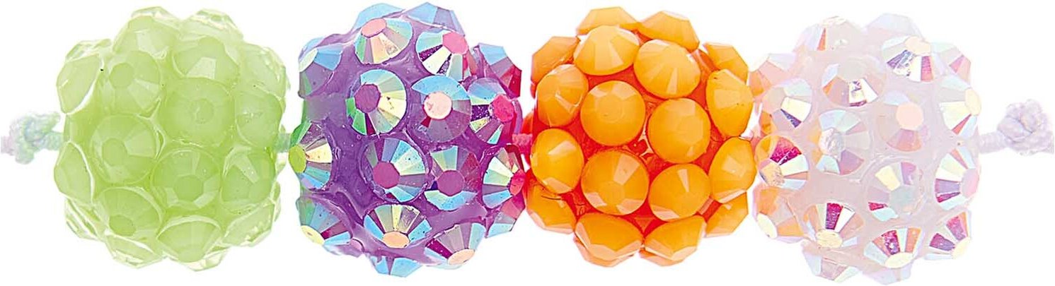 Rico Design itoshii Strassperlen neon Mix 11mm 12 Stück
