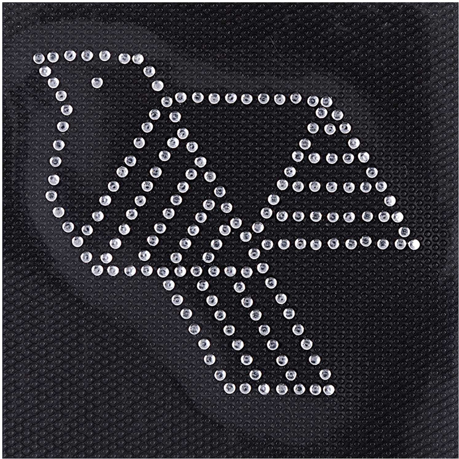 Rico Design Bügelmotiv Vogel 62x56mm Strass