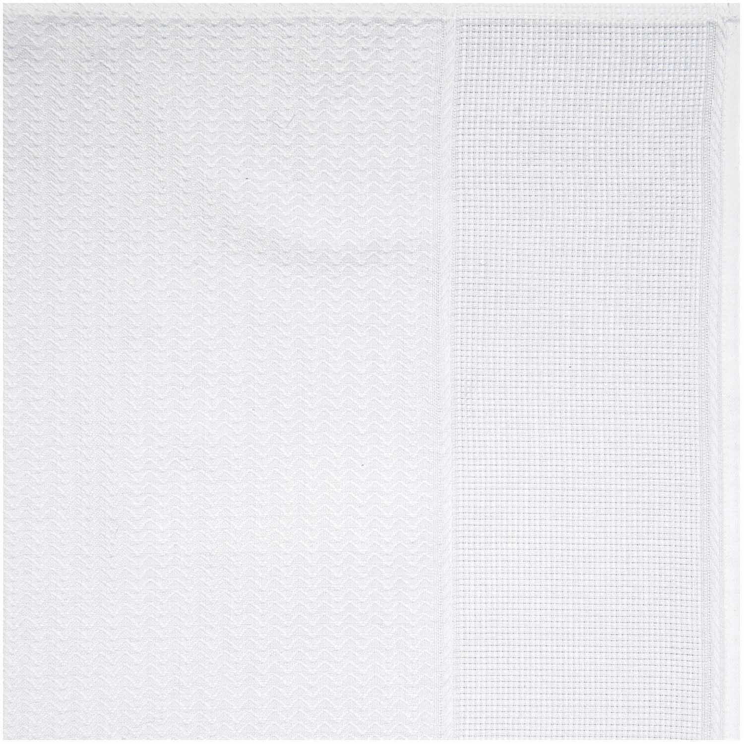 Rico Design Geschirrtuch Wellen weiß 50x75cm