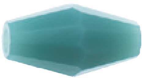 Rico Design Glasschliffperle petrol 9x4mm 10 Stück