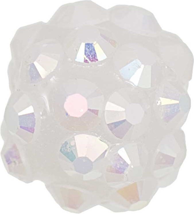 Rico Design Strasskugel transparent irisierend 12mm 6 Stück