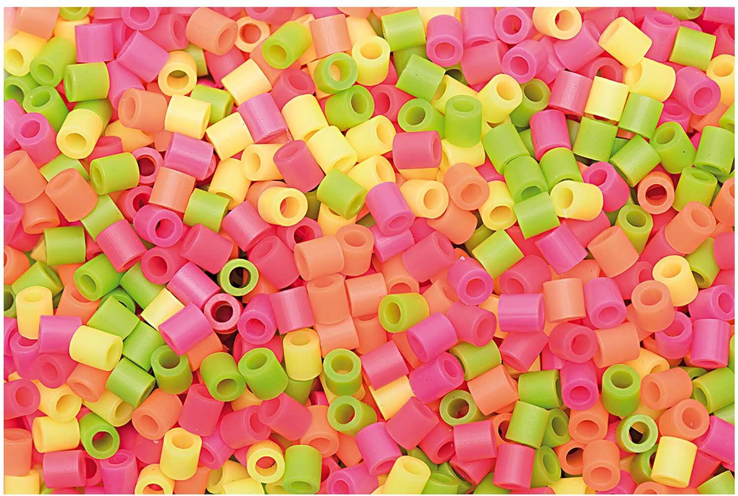 Rico Design Bügelperlen neon Mix 5x5mm ca. 1000 Stück