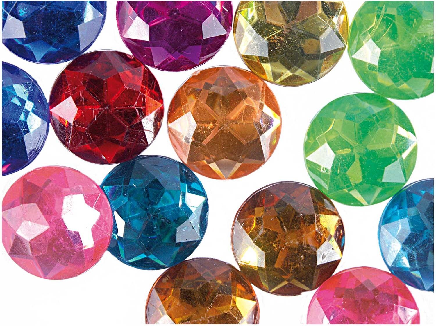 Rico Design Strass Kreis mehrfarbig 30 Stück