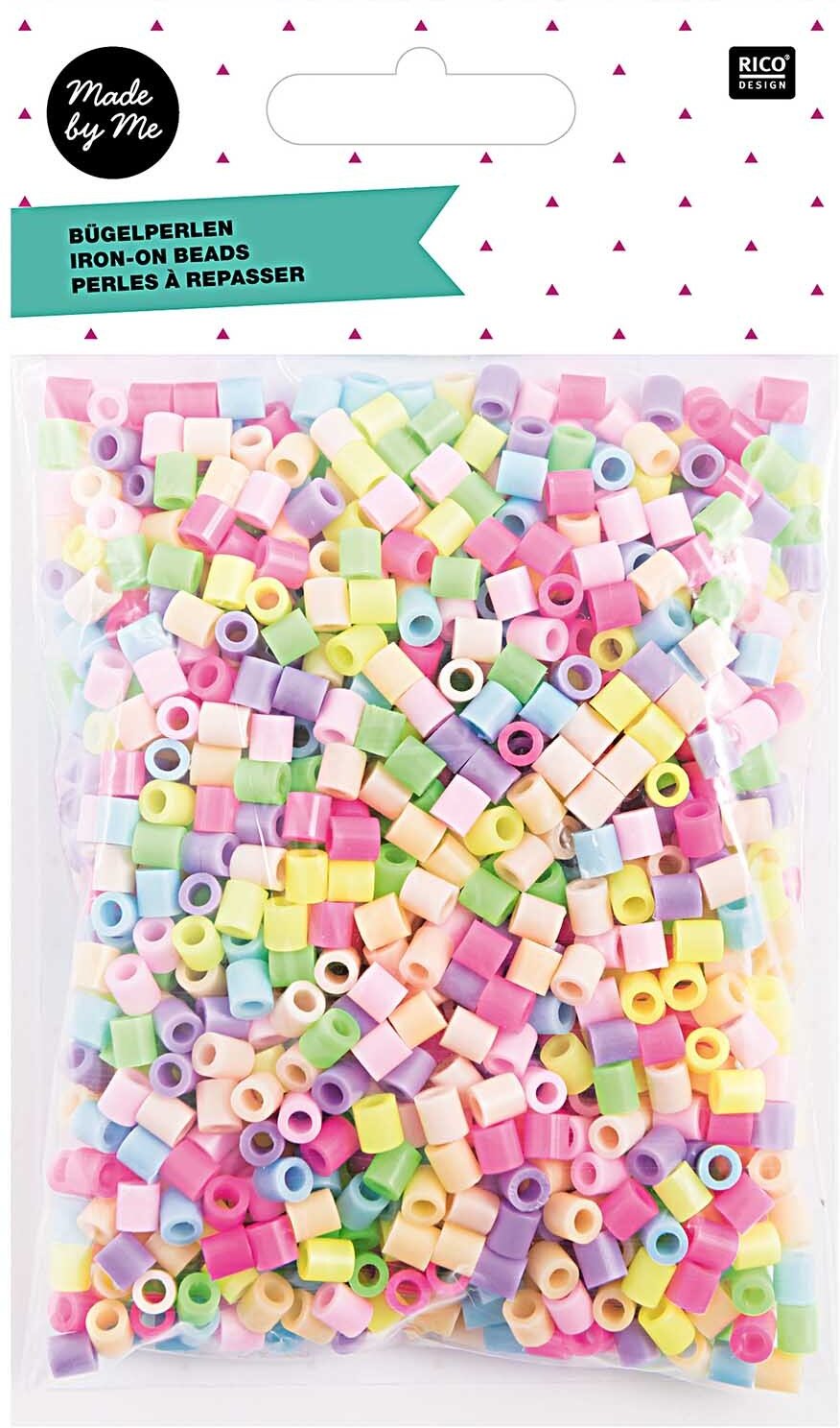 Rico Design Bügelperlen Pastell 5mm ca. 1100 Stück