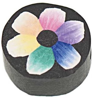 Rico Design Scheibe Blume mehrfarbig Ø=10mm 6 Stück