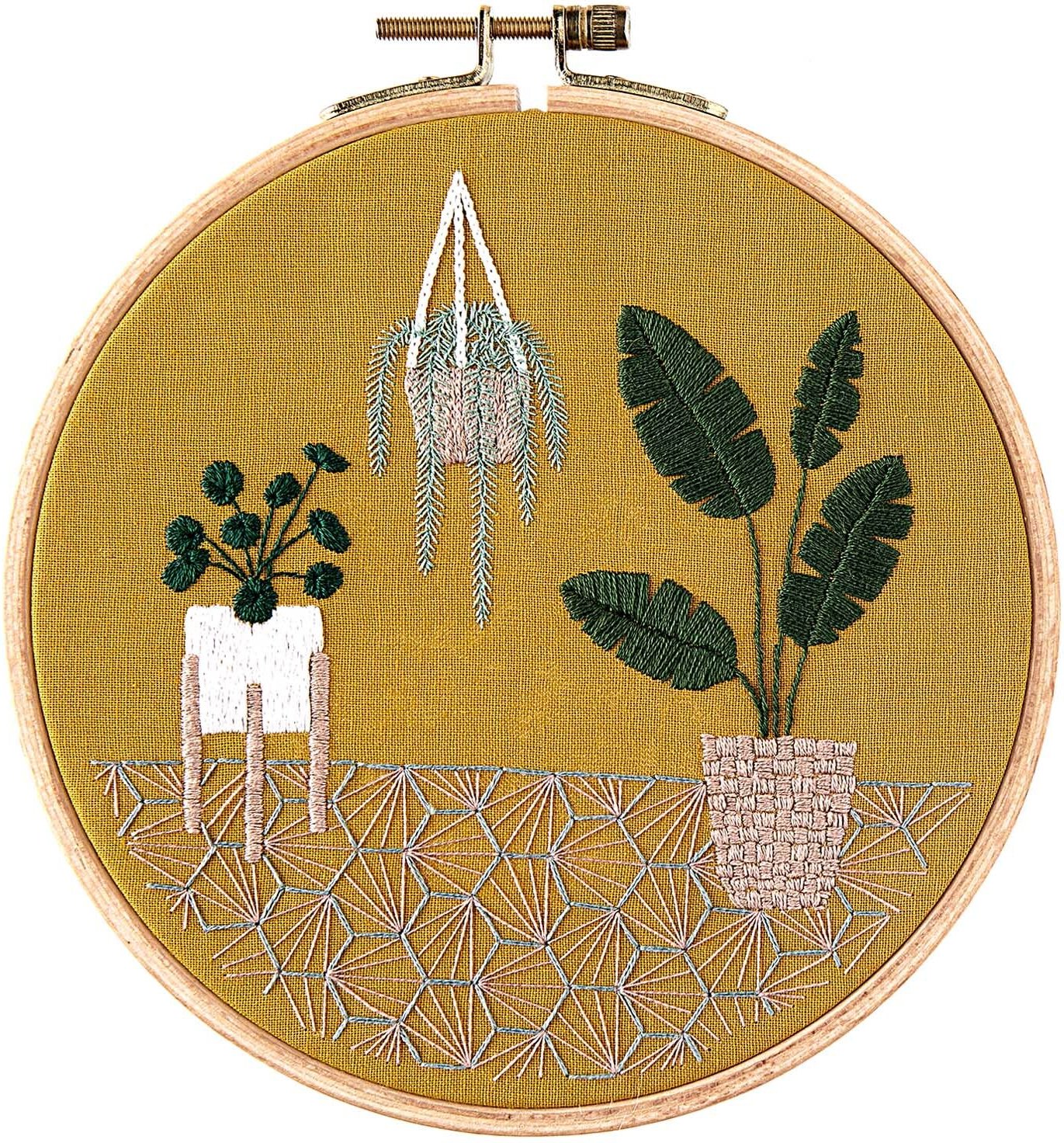 Rico Design Stickpackung Slow Evenings Urban Jungle Bild Ø 15,5cm