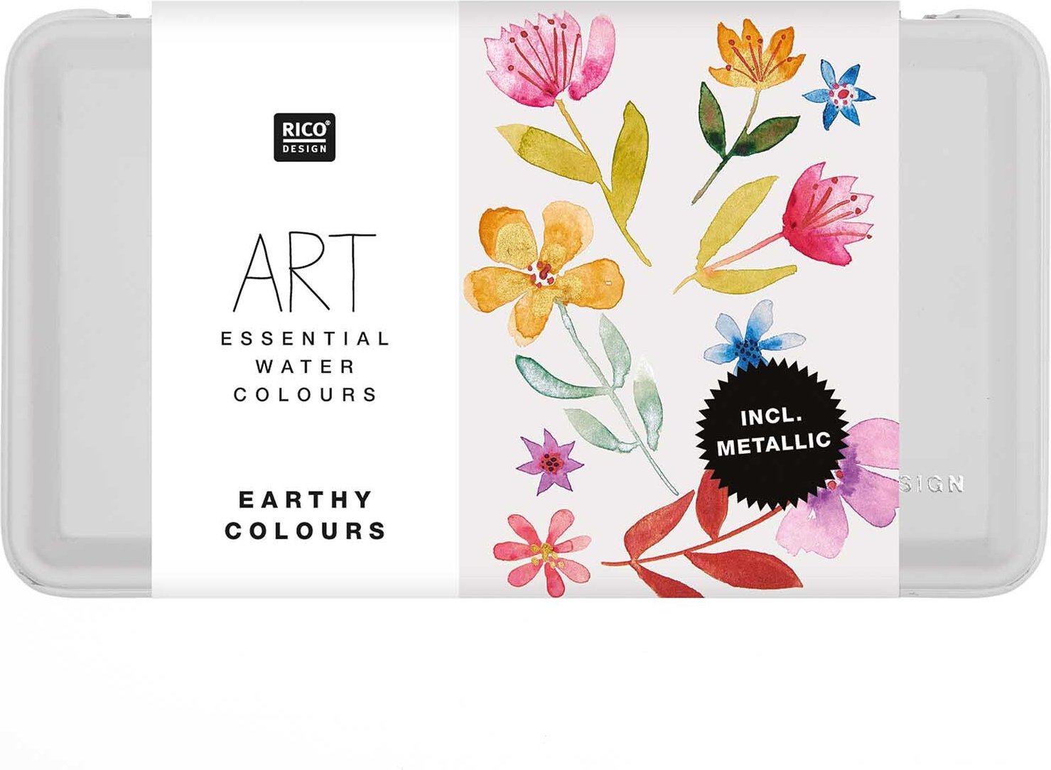 Rico Design ART Essential Aquarellfarben Earthy Colours 12 Farben