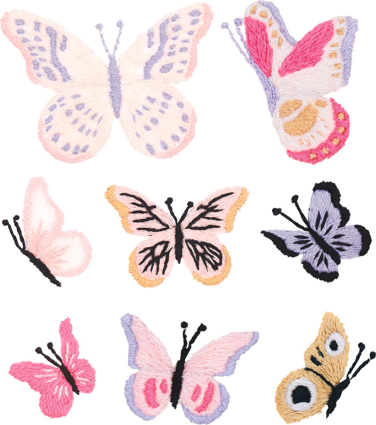 Rico Design Stick and Stitch Schmetterlinge