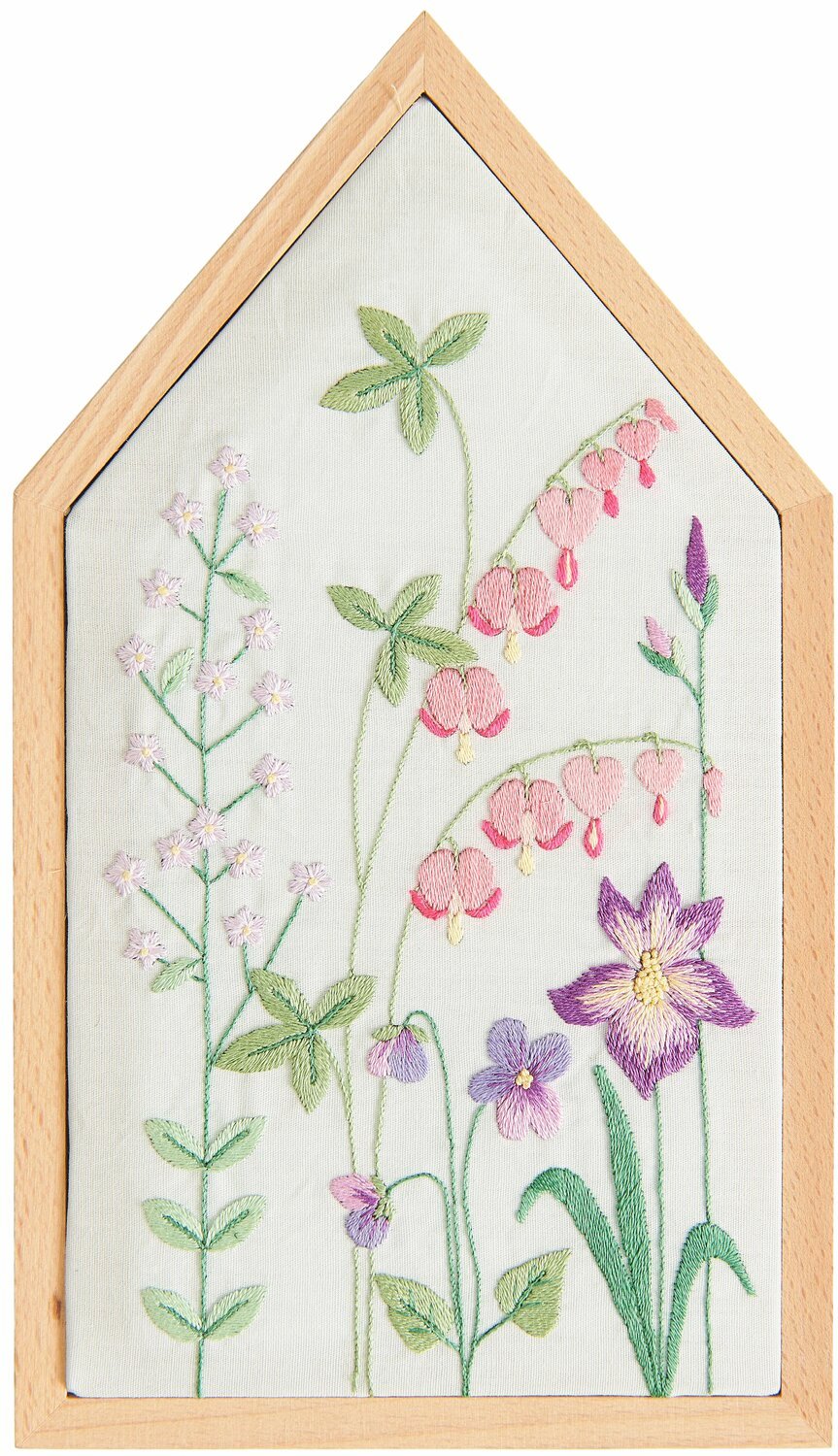 Rico Design Stickpackung Vorgezeichnet Frühlingshafte Blumenwiese