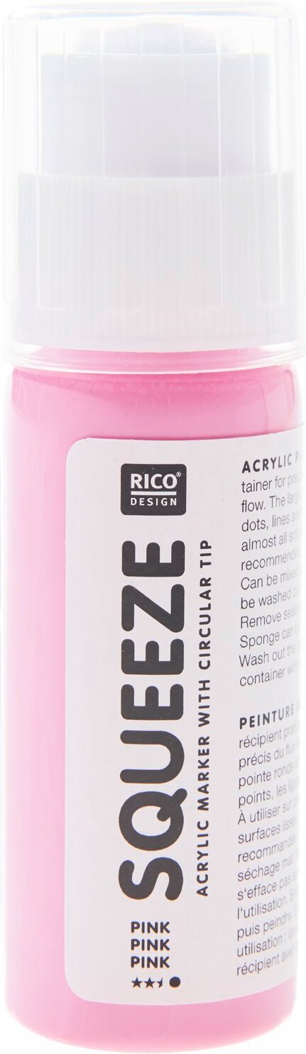 Rico Design Squeeze Acrylic Marker 60ml Pink