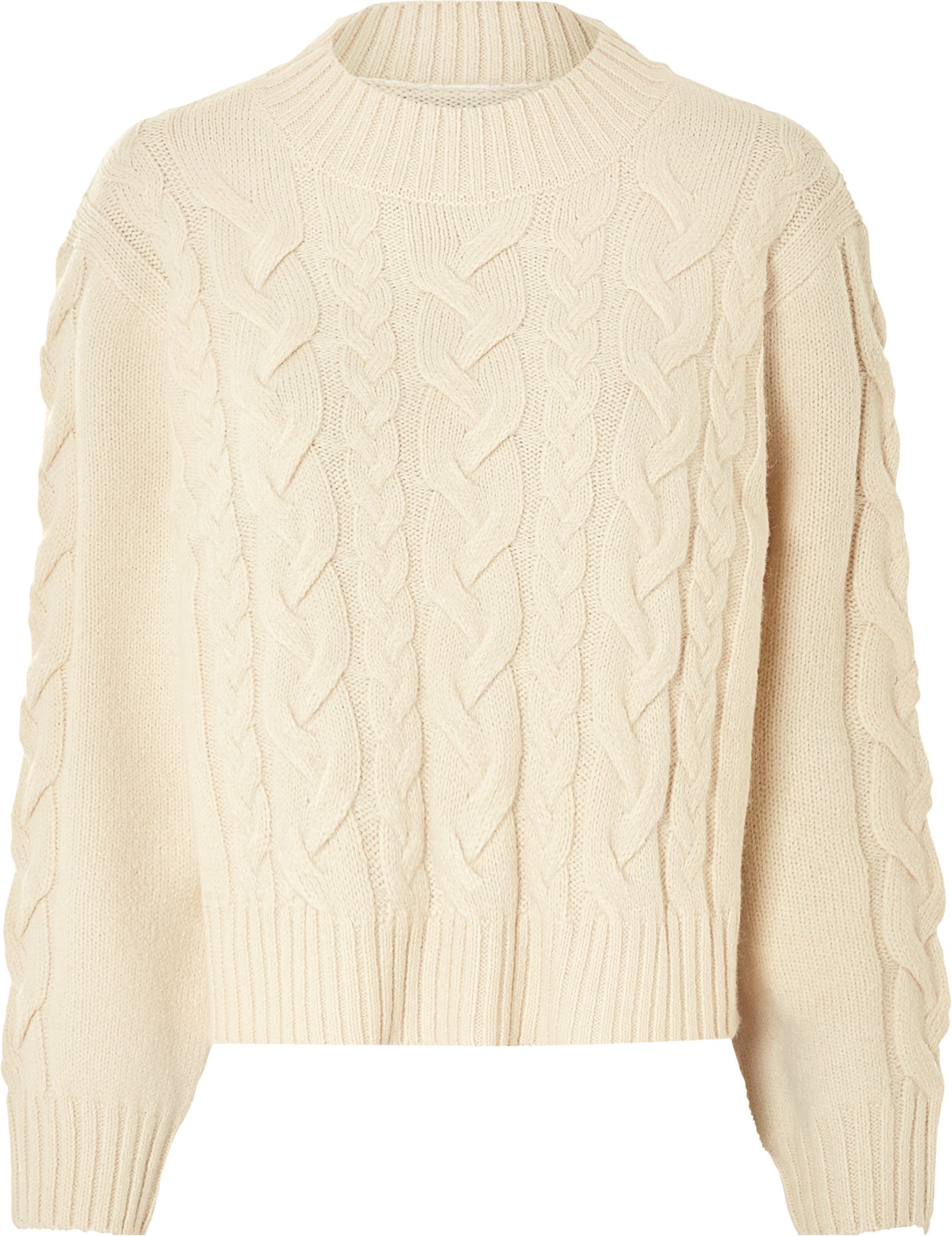 esmara® Damen Pullover Grobstrick (Beige, XS(32/34))