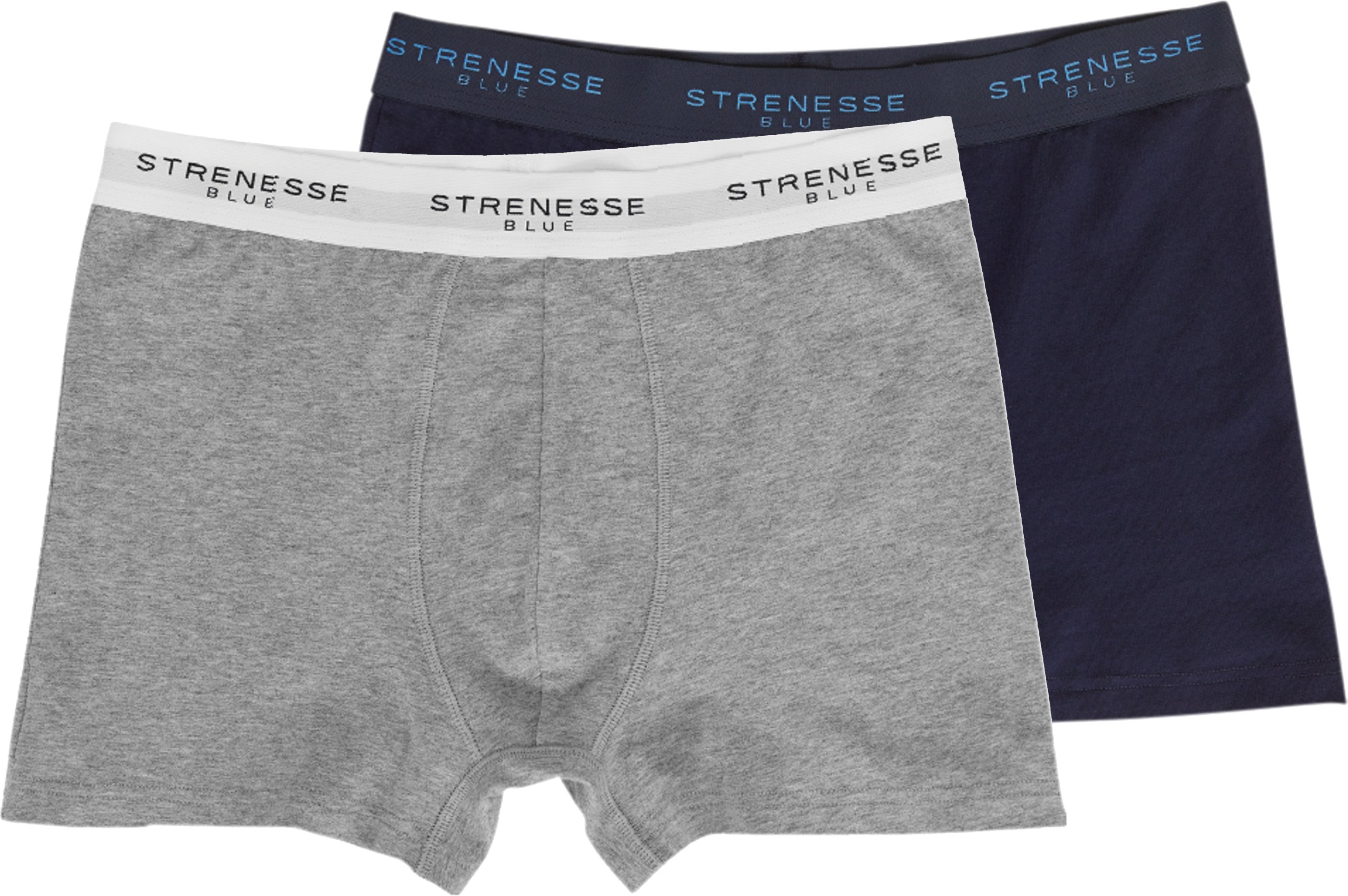 Strenesse Blue Herren Boxer, 2 Stück (navy/grau, XL)