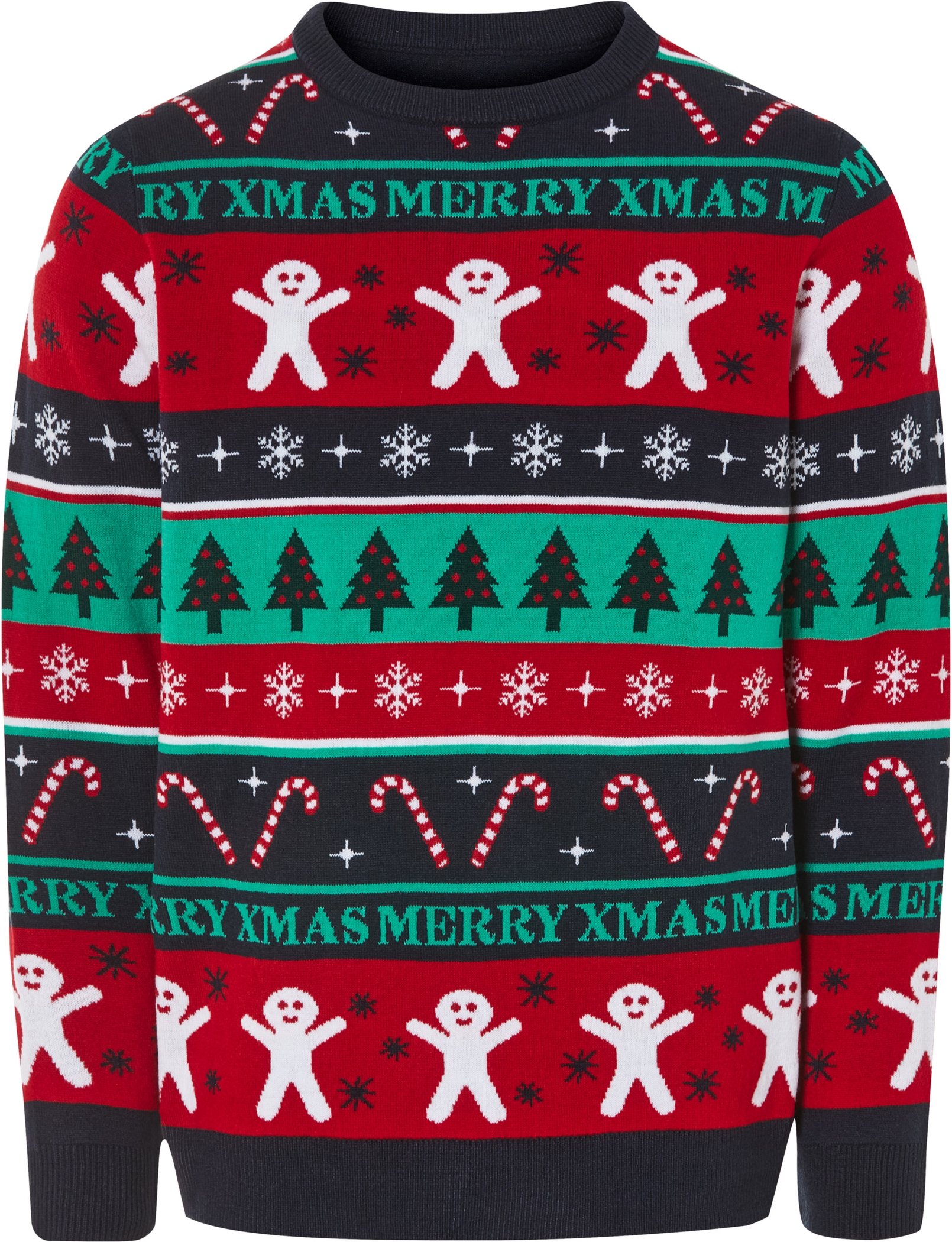 Thumbnail - LIVERGY® Herren Pullover Weihnachten LED (XXL(60/62), Zuckerstange/Lebkuchenmann)