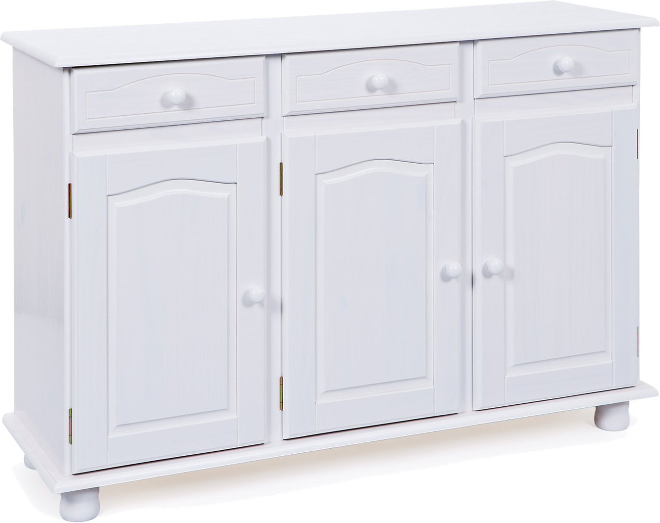 Inter Link Kommode im Landhausstil (3-türig, Weiß)