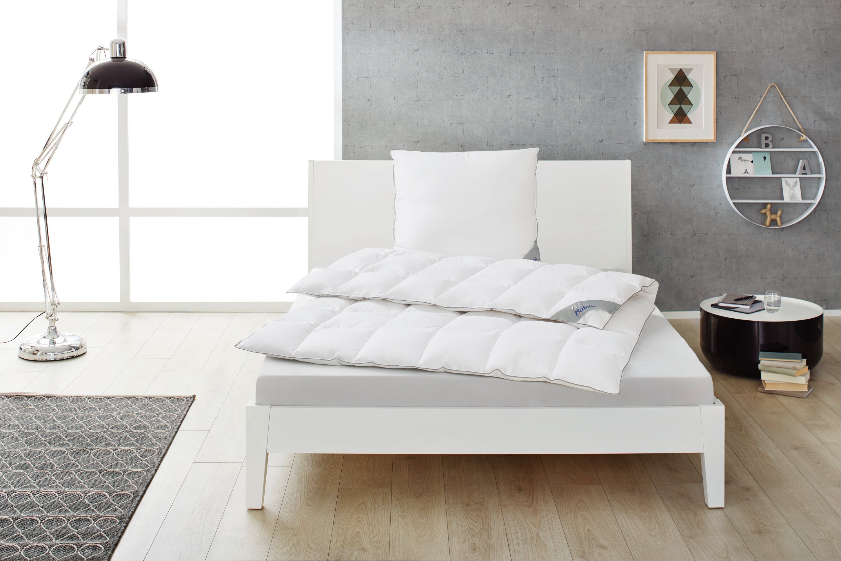 Balette Daunen-Kassettenbettdecke Premium Selection 100 % Daunen (extra warm, 155 X 220 CM)