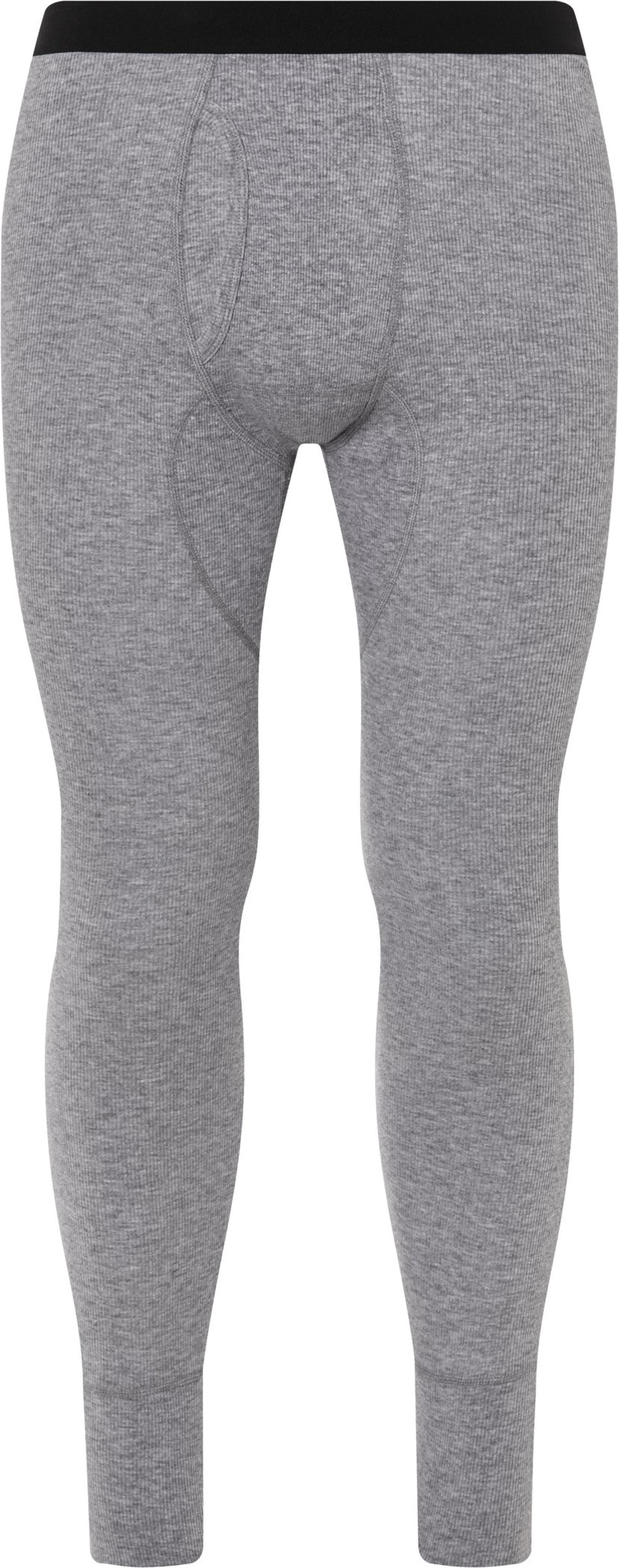 LIVERGY® Herren Unterhose mit Eingriff lang Doppelripp (Grau, 8/XXL)