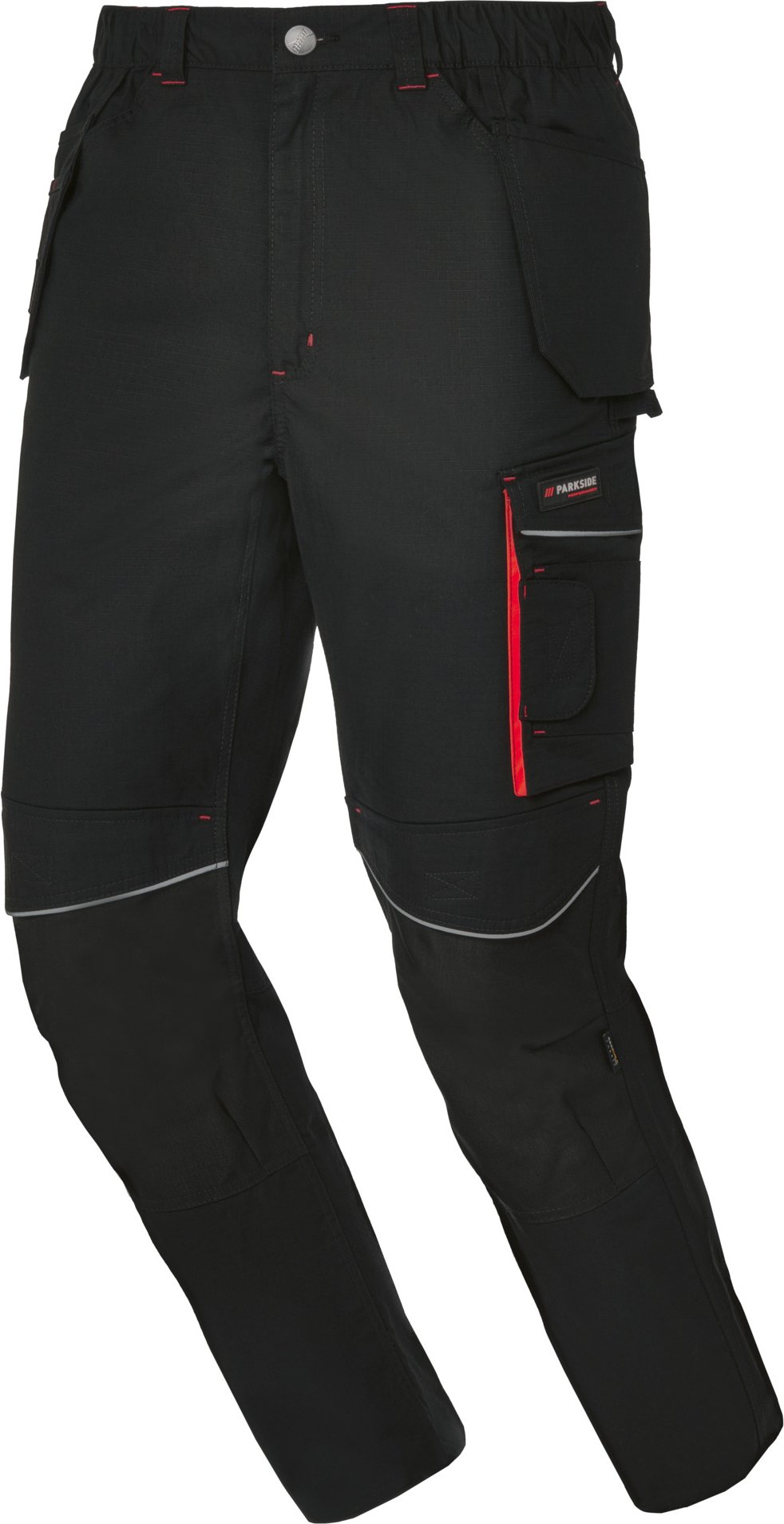 PARKSIDE PERFORMANCE® Herren-Arbeitsbundhose Ripstop (Schwarz, 56)