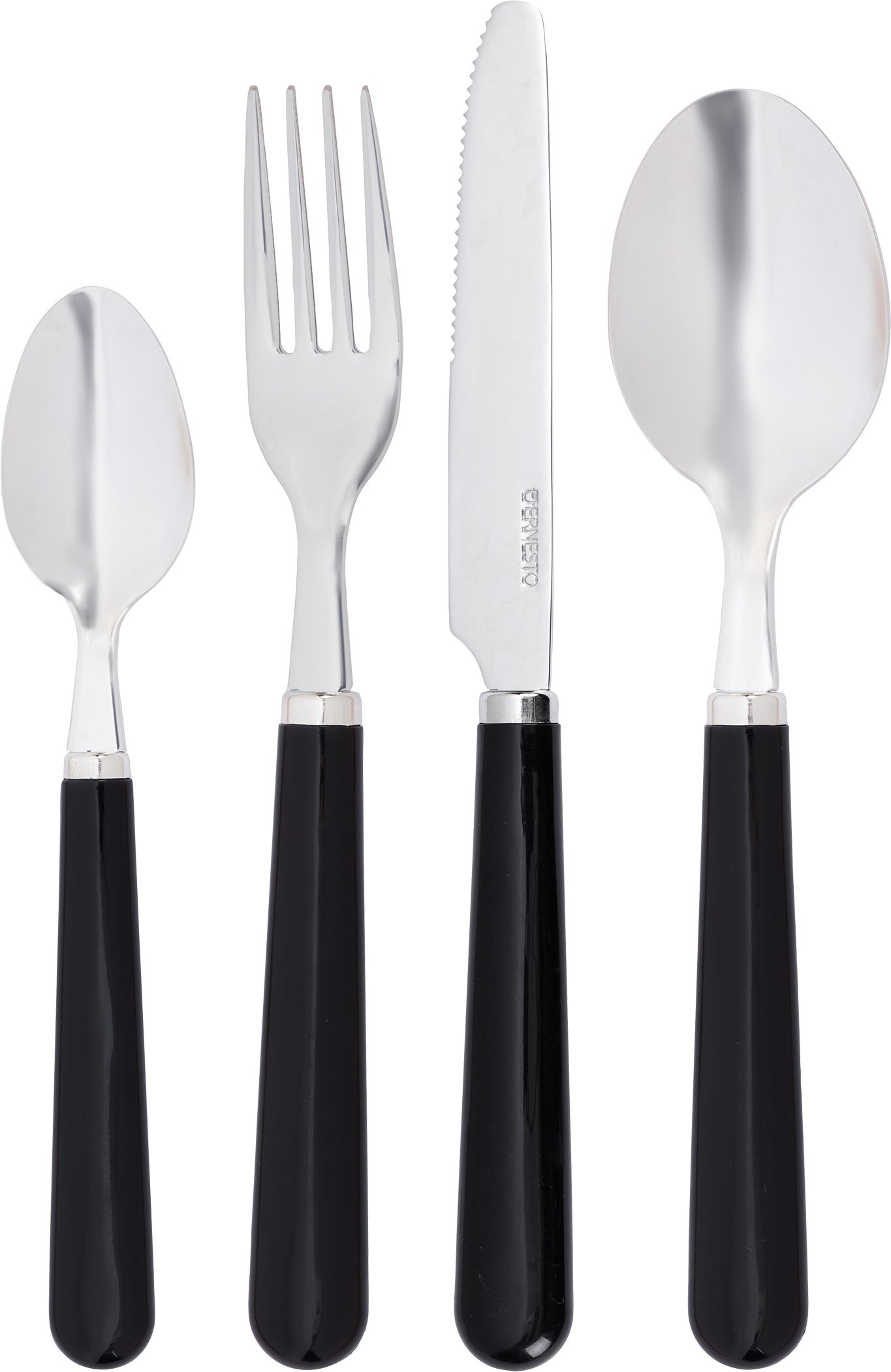 ERNESTO® Besteck-Set 24tlg. (Schwarz)