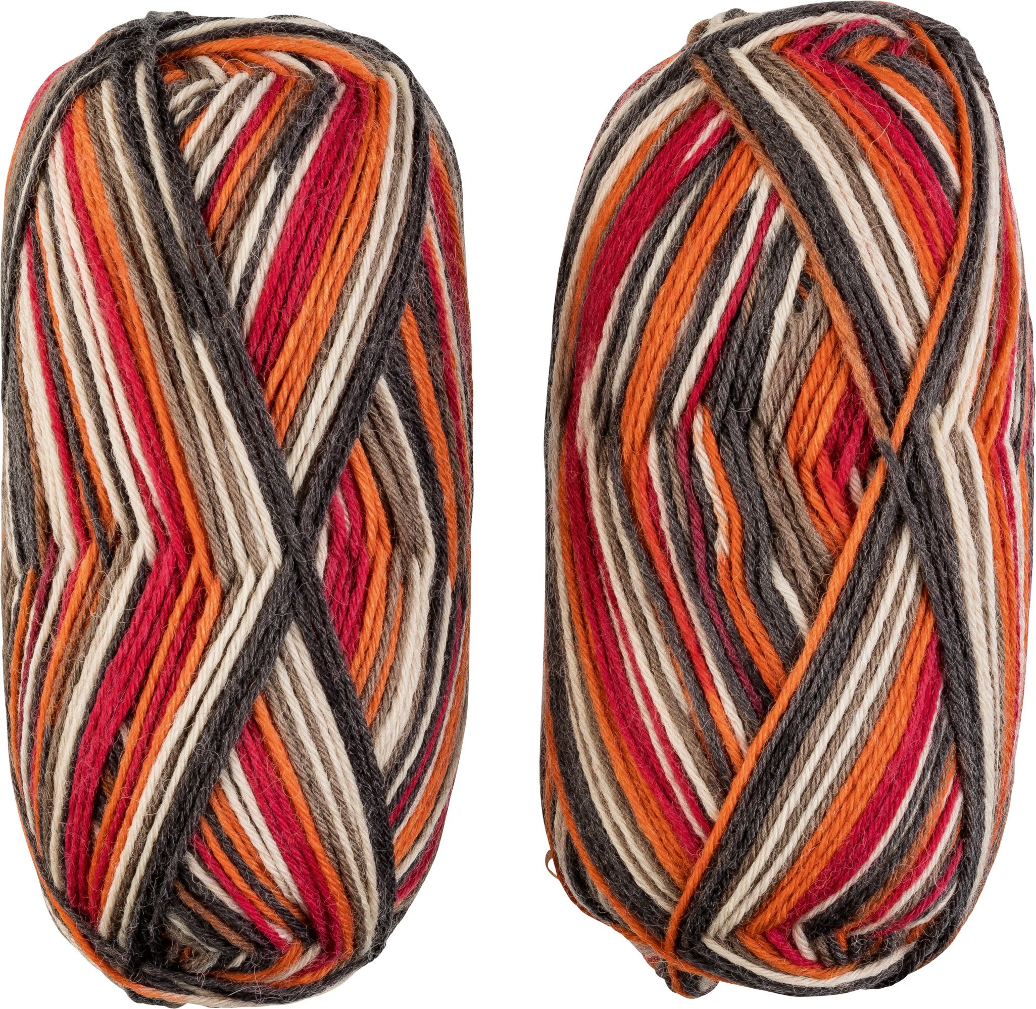 crelando® 4-fädige Sockenwolle »Verena« (orange/rot)