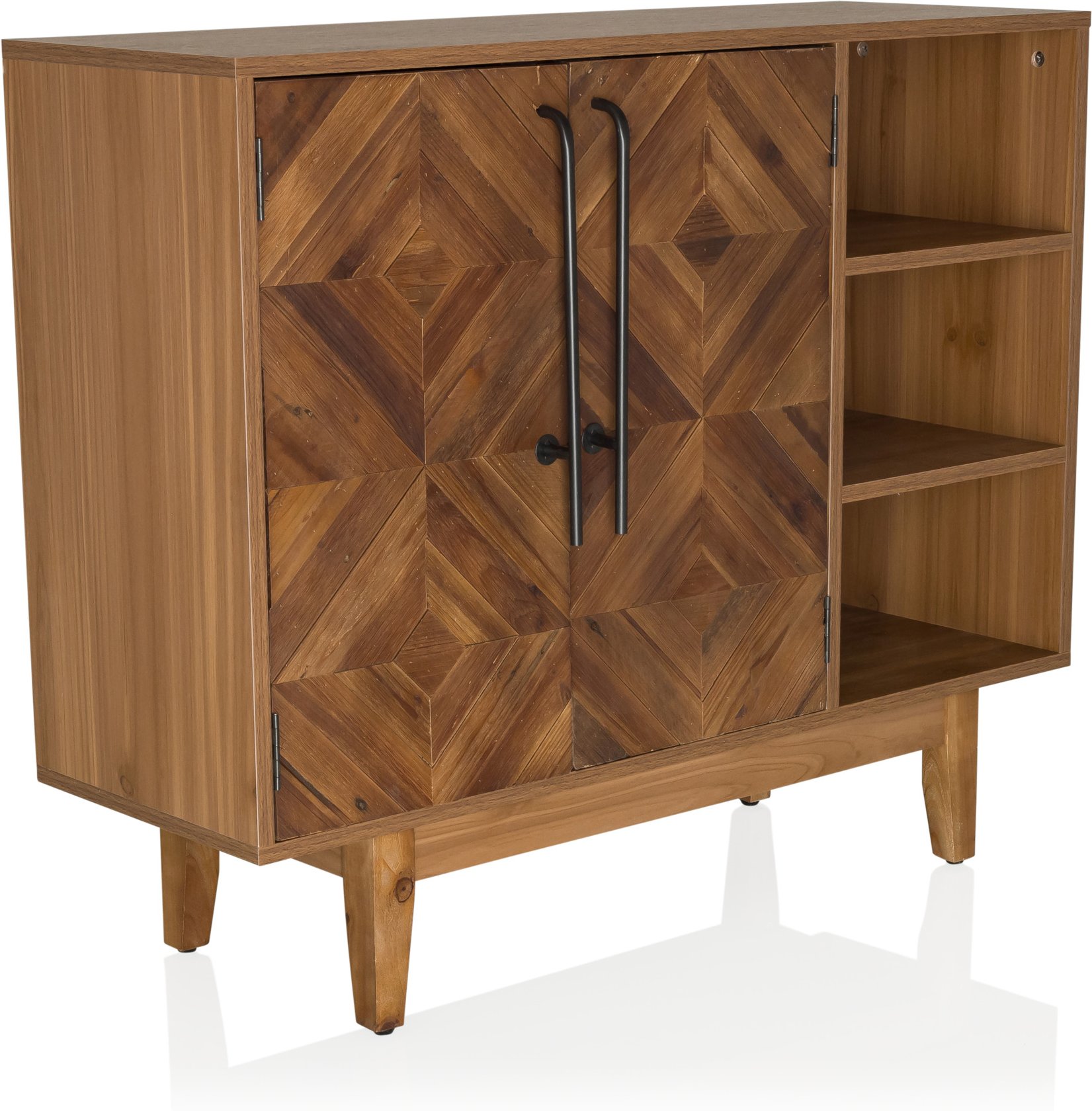 hjh OFFICE Kommode SANTJAGO WOOD massiv Braun