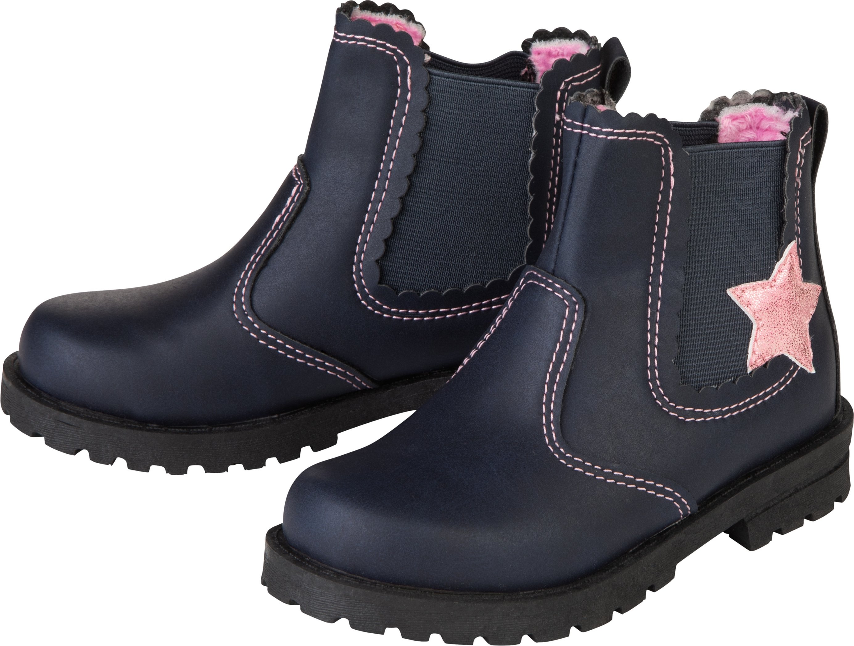 Thumbnail - lupilu® Kleinkinder Mädchen Stiefel mit Warmfutter (navy, 25)