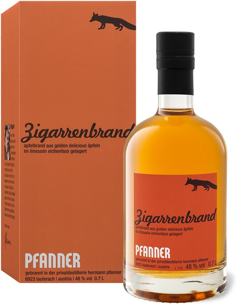 Pfanner Zigarrenbrand mit Geschenkbox 48% Vol