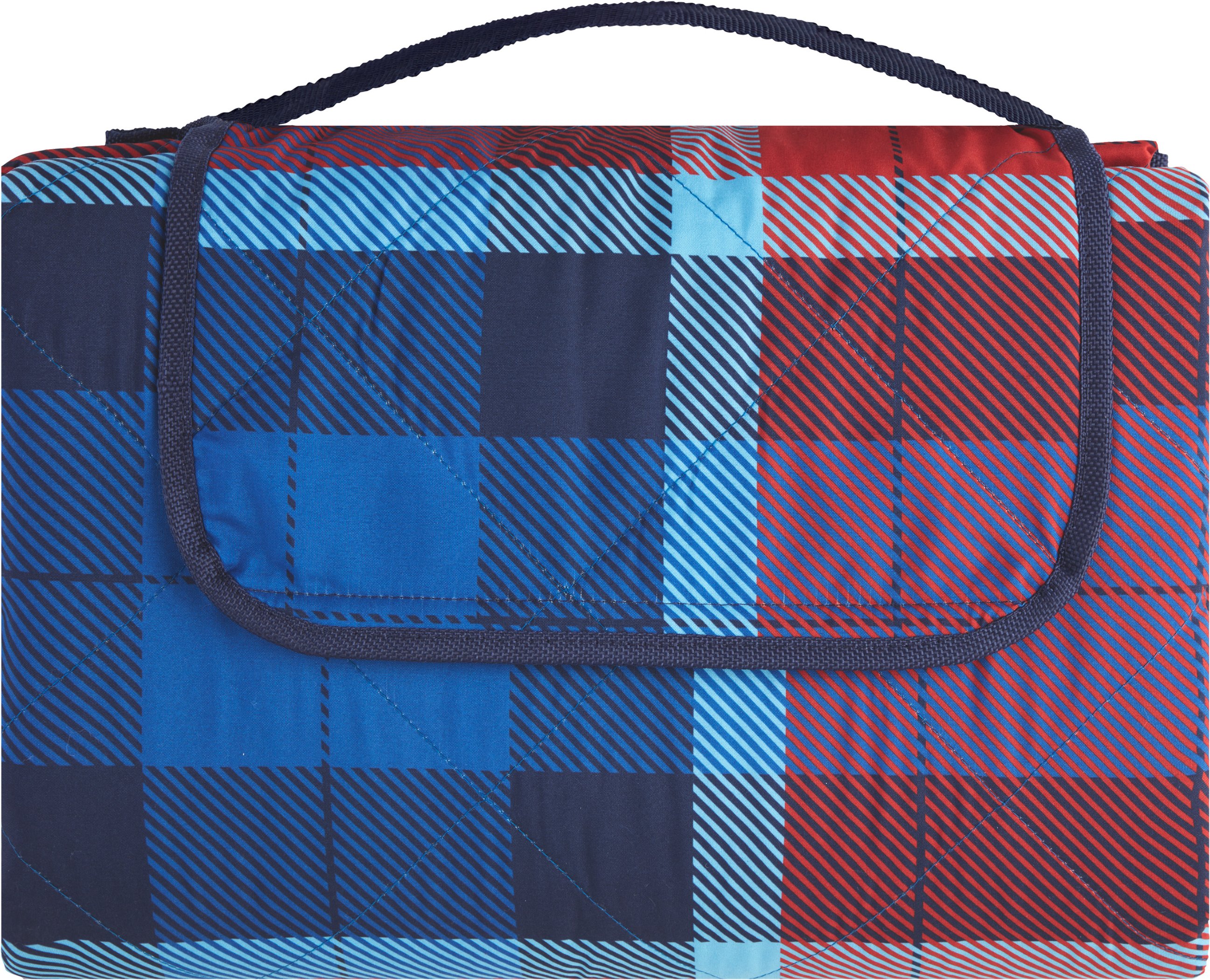 LIVARNO home Picknickdecke, 200x200cm (rot/blau)