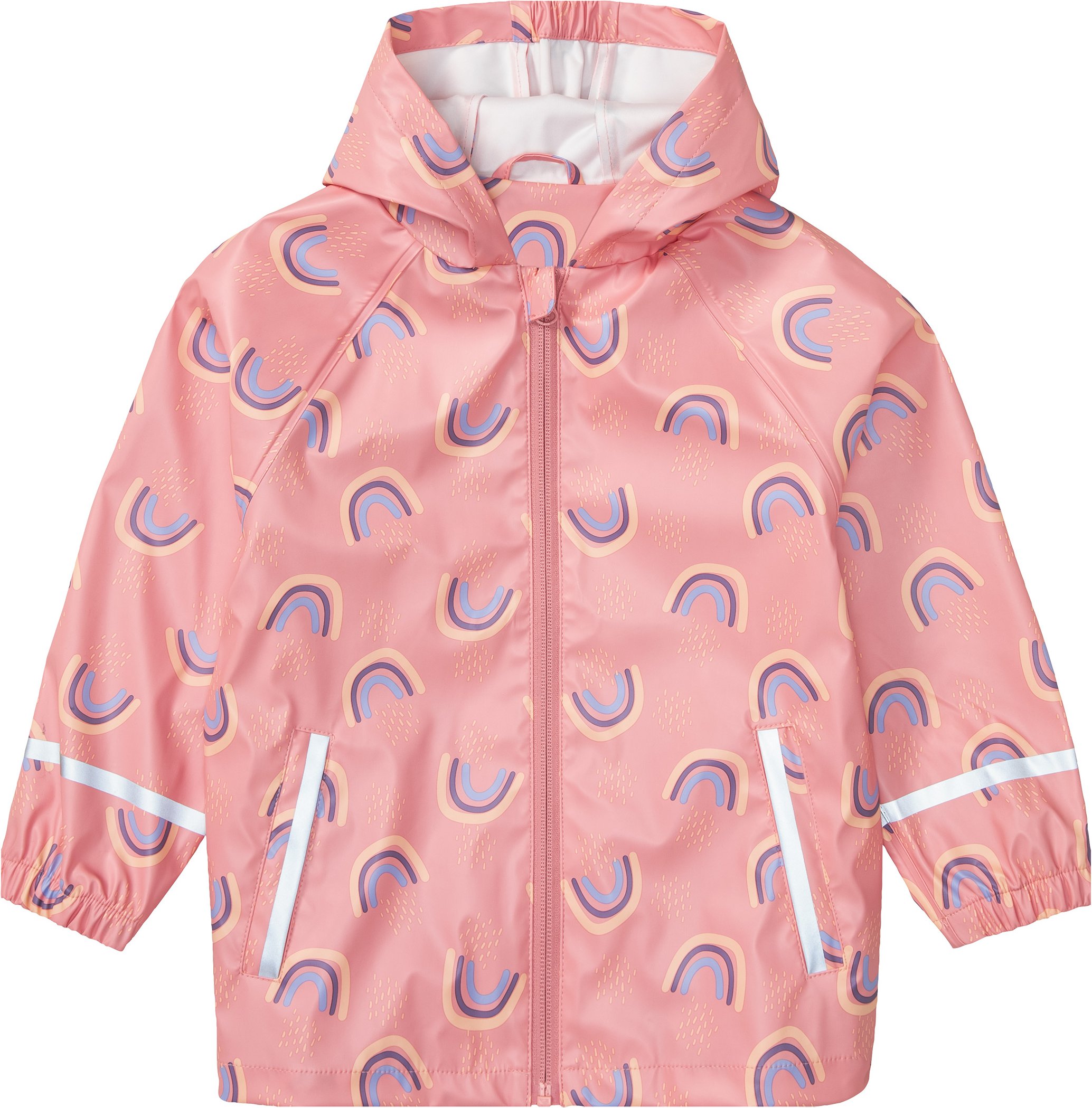 Thumbnail - lupilu® Baby Kleinkinder Matsch- und Buddeljacke, wind- und wasserdicht (86/92, pink gemustert)