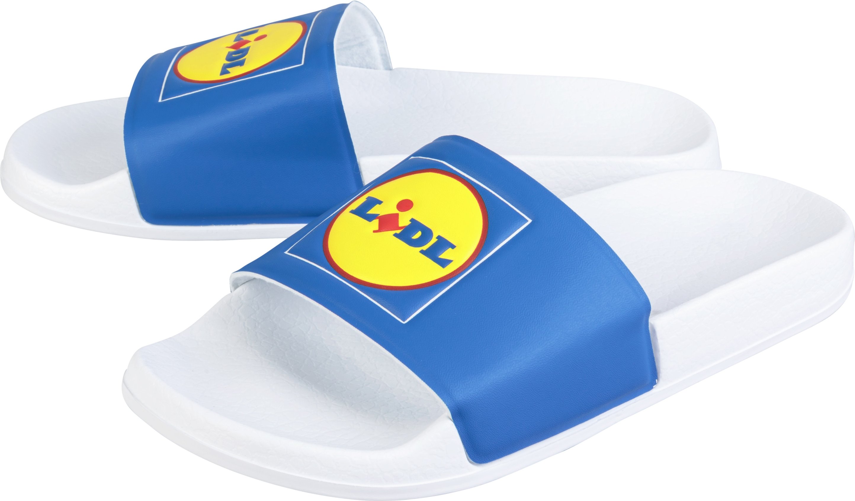 Thumbnail - Damen Badepantolette Lidl (Blau/Weiß, 40)