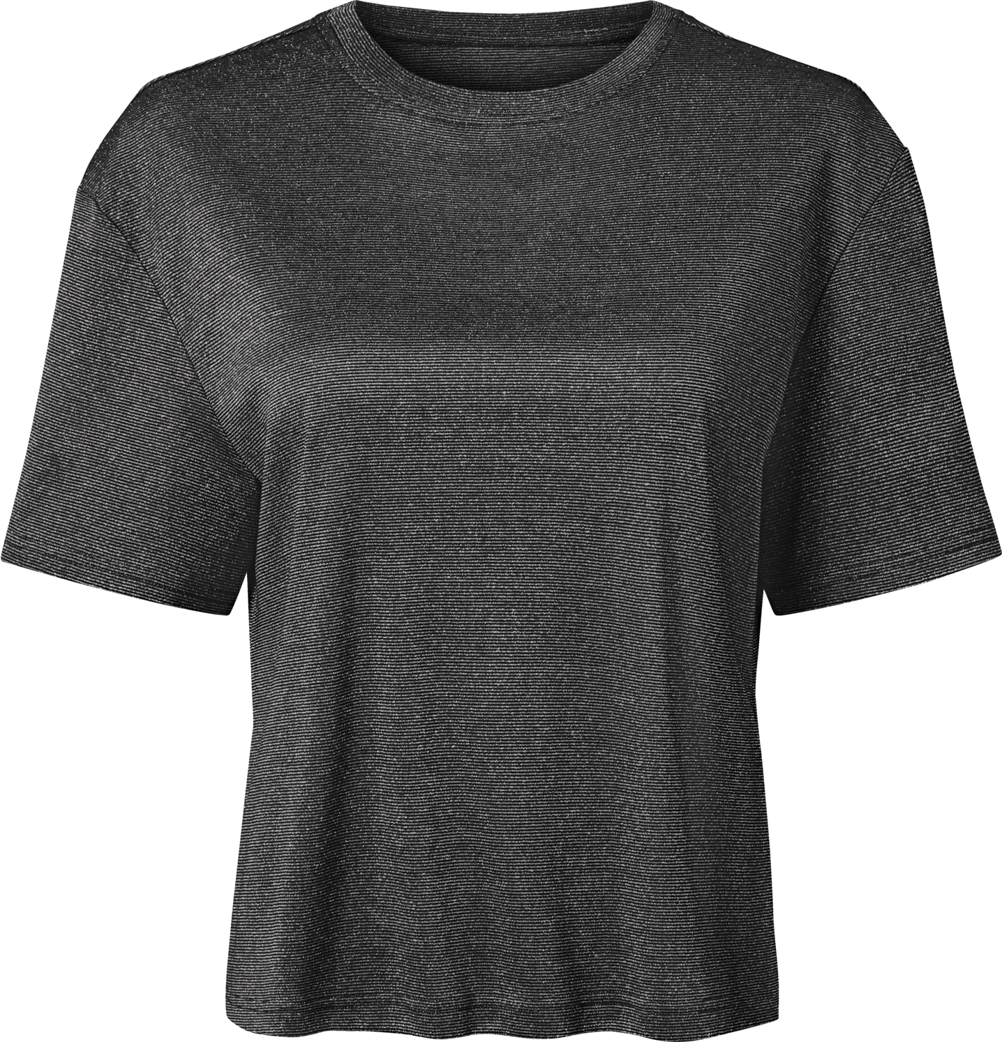 Thumbnail - esmara® Damen T-Shirt mit edlem Glitzereffekt (Schwarz, XS(32/34))