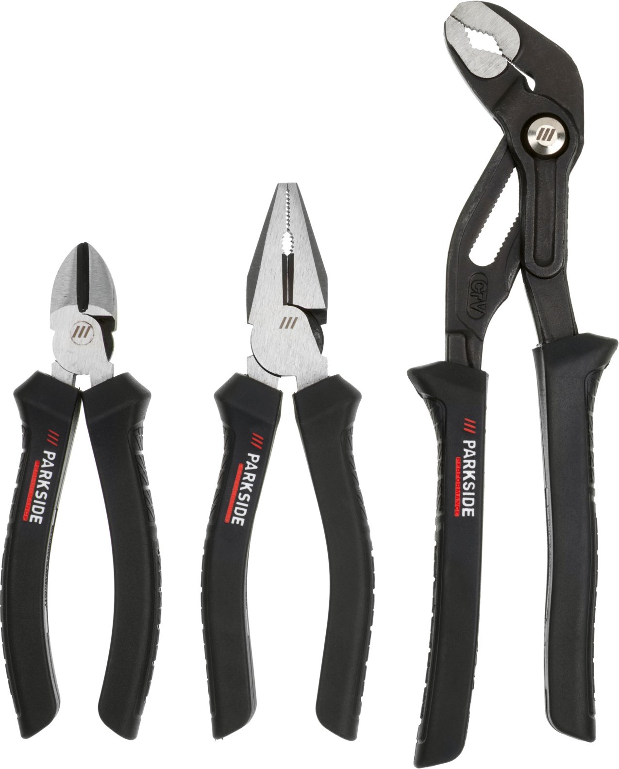 PARKSIDE PERFORMANCE® Zangensatz 3-tlg. (Kombi- & Wasserpumpenzange)