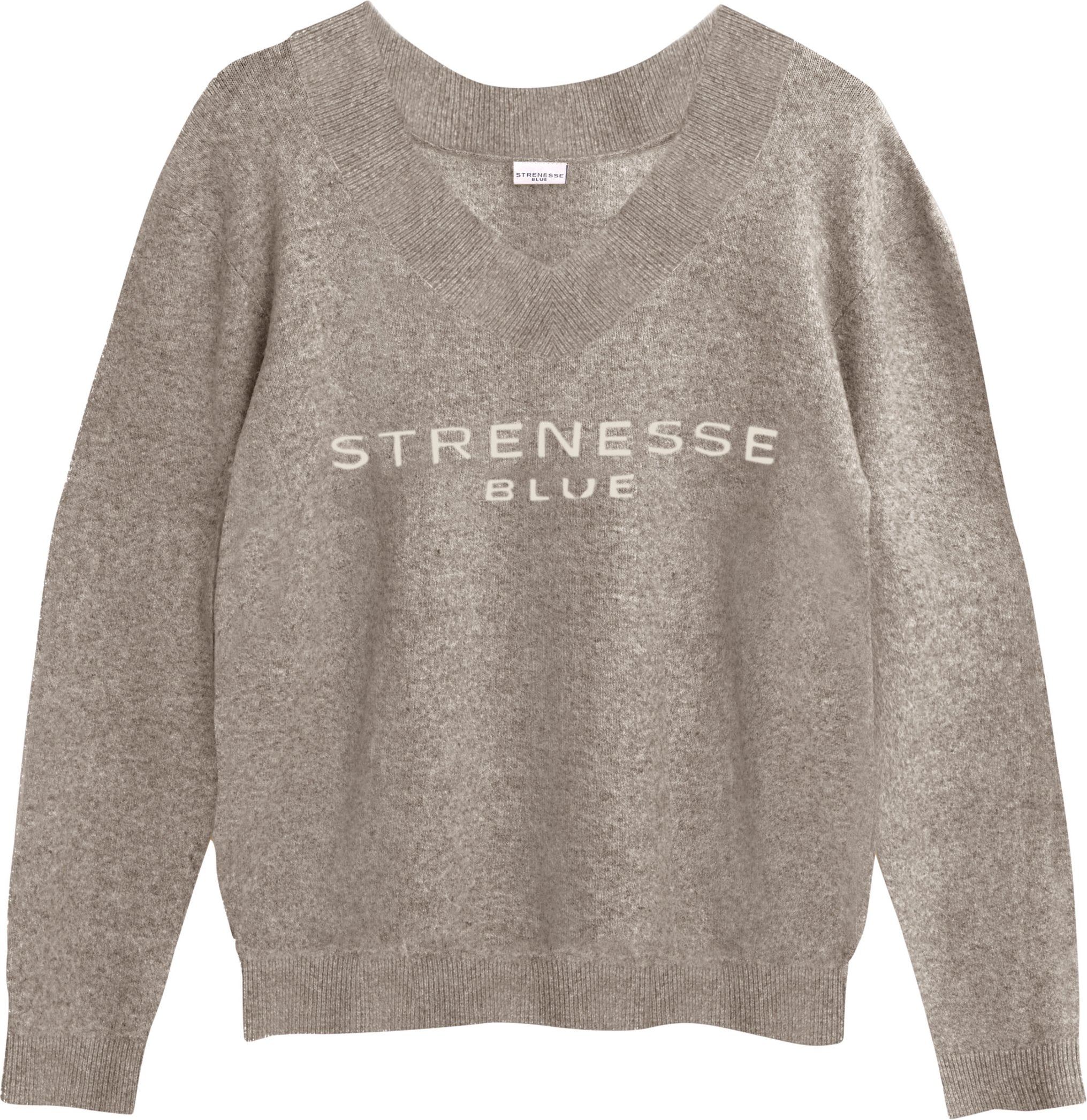 Damen Strickpullover (Hellbraun, M)