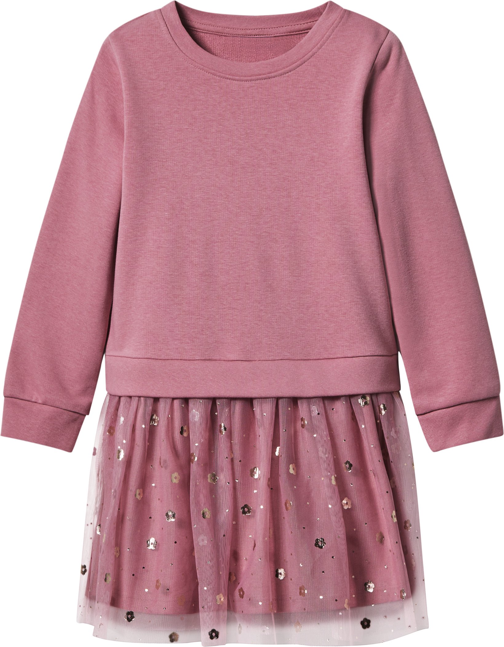 lupilu® Kleinkinder Mädchen Sweatkleid mit Tüll (Rosa, 110/116)