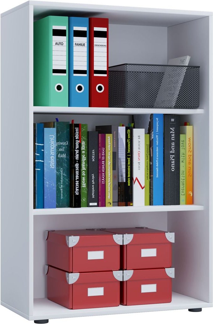 VCM Büroregal Lona (ohne Türen, Weiß, XL)