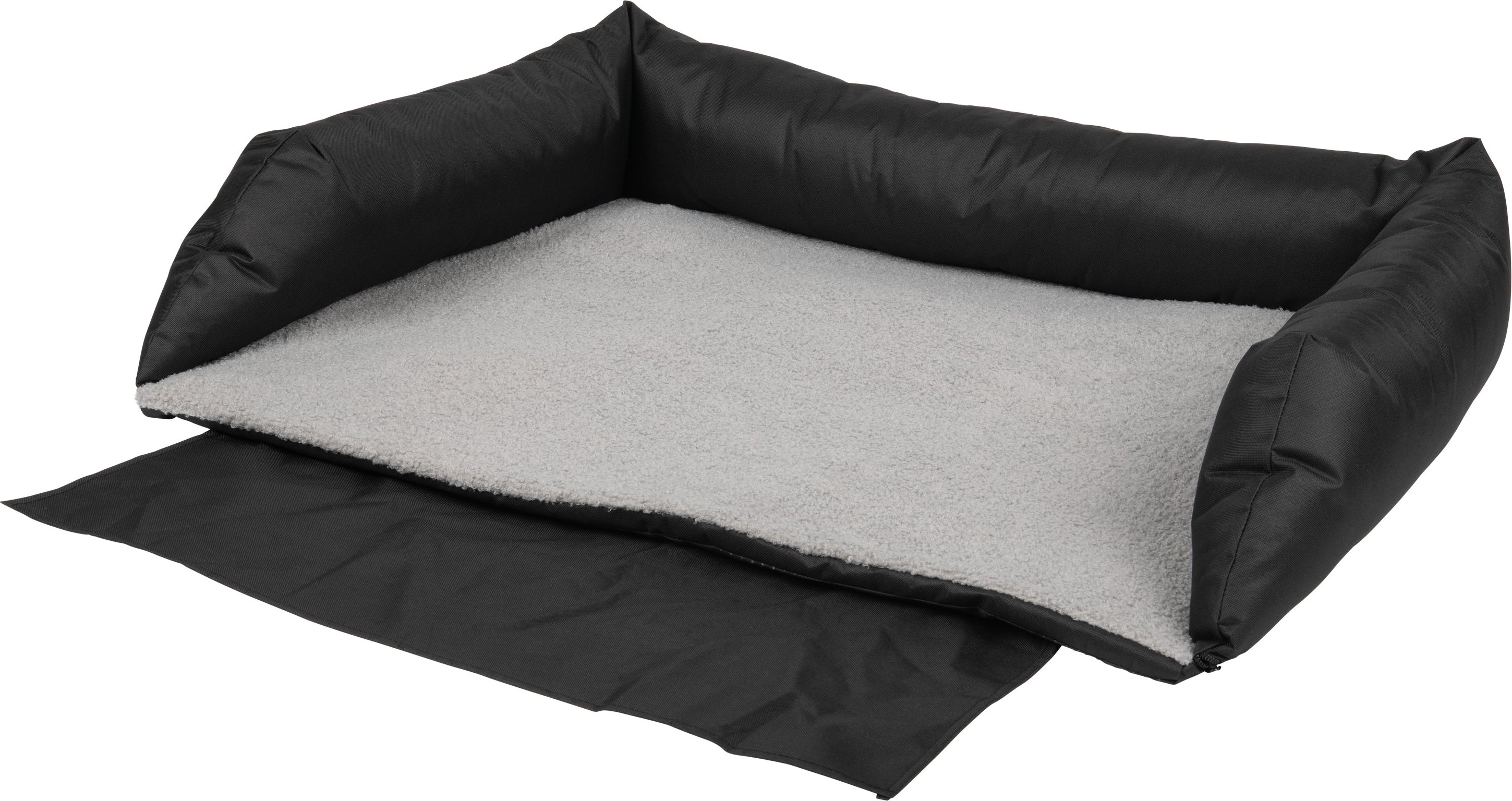 zoofari® Hunde-Kofferraumbett, mit Plüsch-Liegefläche